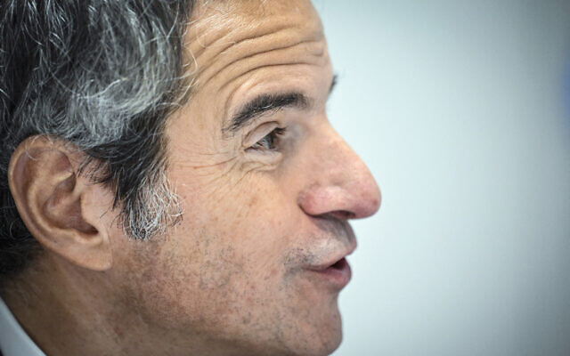 Director General of the International Atomic Energy Agency Rafael Grossi speaks during an interview with AFP in Baku on November 12, 2024, during the United Nations Climate Change Conference. (Alexander NEMENOV / AFP) Director General of the International Atomic Energy Agency Rafael Grossi speaks during an interview with AFP in Baku on November 12, 2024, during the United Nations Climate Change Conference. (Alexander NEMENOV / AFP)