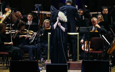 Sia performing at the Anti-Defamation League's annual ADL In Concert Against Hate, in Washington, November 18, 2024. (Jemal Countess / GETTY IMAGES NORTH AMERICA / Getty Images via AFP)