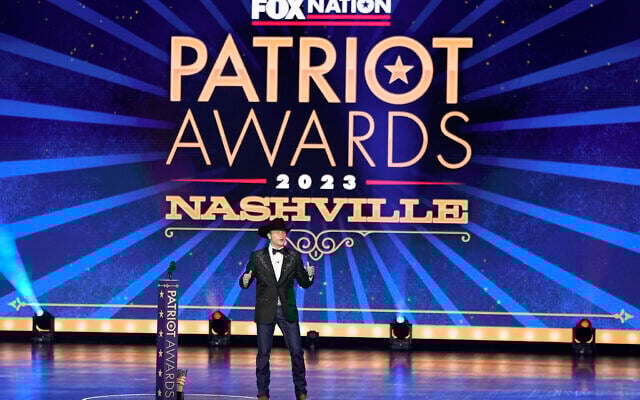 Pete Hegseth hosts the Fox Nation's Patriot Awards, in Nashville, Tennessee, November 16, 2023. (George Walker IV/AP)
