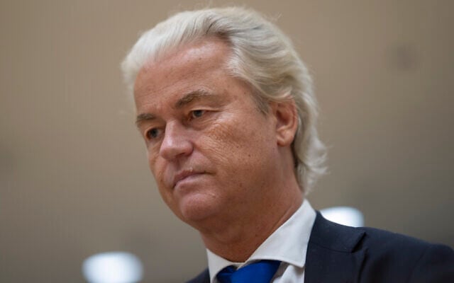 FILE - Anti-Islam lawmaker Geert Wilders takes his seat at the high security court at Schiphol, near Amsterdam, Netherlands, September 9, 2024. (AP Photo/Peter Dejong, File) FILE - Anti-Islam lawmaker Geert Wilders takes his seat at the high security court at Schiphol, near Amsterdam, Netherlands, September 9, 2024. (AP Photo/Peter Dejong, File)