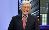FILE - Home Depot co-founder Bernie Marcus appears on "Cavuto: Coast to Coast," with anchor Neil Cavuto, on the Fox Business Network, in New York, June 24, 2019. (AP Photo/Richard Drew, File)