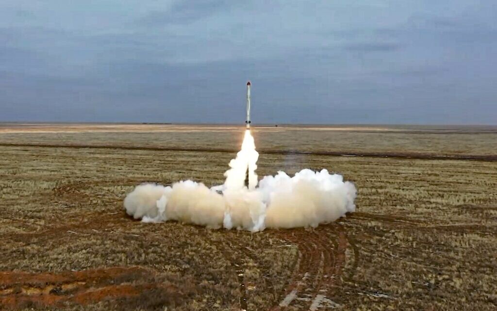 This photo taken from video provided by the Russian Defense Ministry Press Service on Feb. 19, 2022, shows a Russian Mobile launchers of Iskander short-range nuclear-capable missiles during a military exercise at a training ground in Russia. (Russian Defense Ministry Press Service via AP, File) This photo taken from video provided by the Russian Defense Ministry Press Service on Feb. 19, 2022, shows a Russian Mobile launchers of Iskander short-range nuclear-capable missiles during a military exercise at a training ground in Russia. (Russian Defense Ministry Press Service via AP, File)