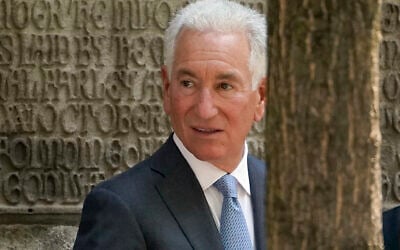Charles Kushner arrives for the funeral of Ivana Trump, July 20, 2022, in New York. (AP Photo/John Minchillo)