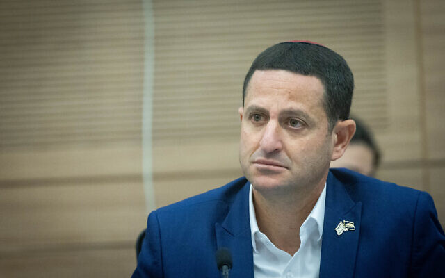 MK Ohad Tal attends a Foreign Affairs and Defense Committee meeting at the Knesset in Jerusalem on July 30, 2024. (Chaim Goldberg/Flash90)