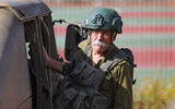 Israeli researcher Zeev Erlich seen in IDF uniform before entering into southern Lebanon on November 20, 2024, hours before he was killed in a gun battle with Hezbollah operatives. (Chaim Goldberg/Flash90)