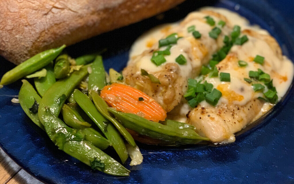 Snapper fillets with beer from 'Salsa' kosher Cuban cookbook by Genie Milgrom. (Courtesy)