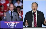 Former president Donald Trump's adviser Stephen Miller (L) and former Rep. Lee Zeldin. (Collage/AFP)
