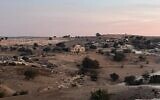 A view of the unrecognized village of Umm al-Hiran, early November 14, 2024. (The Regional Council of the Unrecognized Villages in the Negev)