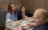 A frame from a new Kamala Harris ad filmed at Hymie's, the same Philadelphia Jewish deli that served as the setting for a Donald Trump ad. (Screenshot via YouTube, used in accordance with Clause 27a of the Copyright Law)