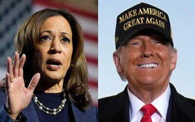 Democratic presidential nominee Vice President Kamala Harris (L) and Republican presidential nominee former President Donald Trump during campaign appearances on Nov. 3, 2024 (AP Photos/Jacquelyn Martin, Evan Vucci)