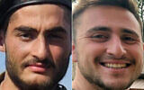 Combo image showing Sgt. Tamer Othman, 21, of the Kfir Brigade’s Nahshon Battalion (left) and Yona Betzalel Brief, 23, a combat medic with the Duvdevan commando unit, from Modiin. (Israel Defense Forces)