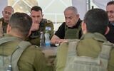 Prime Minister Benjamin Netanyahu visits the Netzarim Corridor in the central Gaza Strip on November 19, 2024. (Maayan Toaf/GPO)