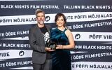 'Pink Lady' film director Nir Bergman and screenwriter Mindi Ehrlich, at the Tallinn, Estonia film festival on November 23, 2024. (Courtesy, Tallinn Film Festival)