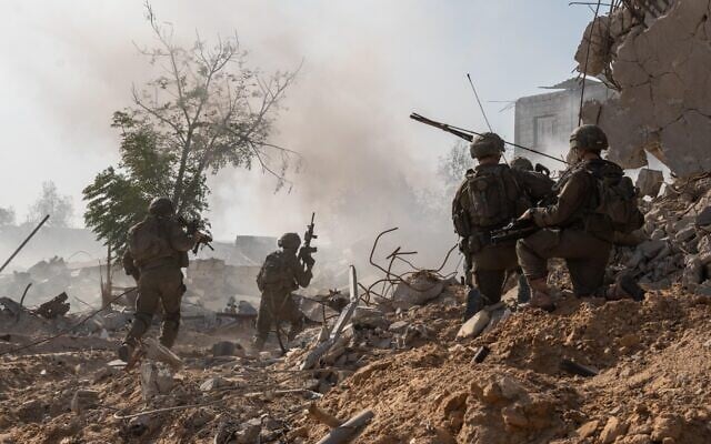 Troops of the Gaza Division operate in southern Gaza's Rafah, November 25, 2024. (Israel Defense Forces)