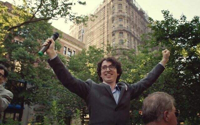 Zack Weiner’s 2021 campaign to represent the Upper West Side was fodder for his new film, 'Citizen Weiner.' (Courtesy Zack Weiner via JTA)