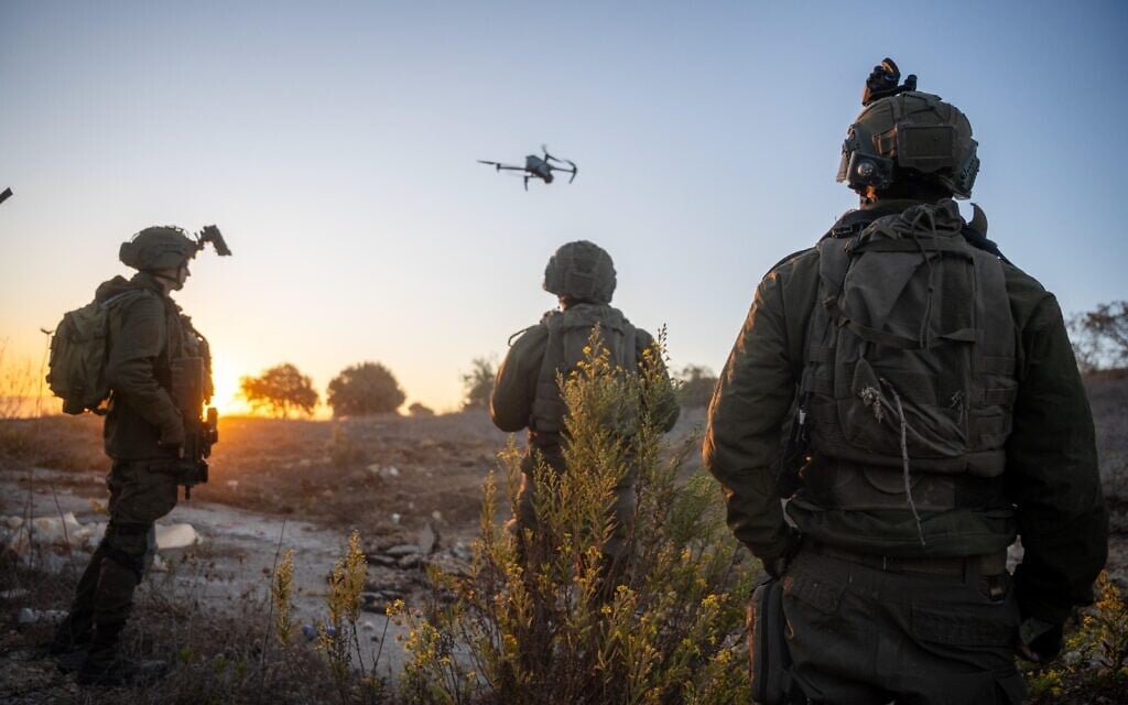 IDF troops operate in southern Lebanon in a handout photo cleared for publication on November 15, 2024. (Israel Defense Forces)