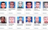 Twelve UNRWA school principals who are members of Hamas's military wing according to the Institute for Monitoring Peace and Cultural Tolerance in School Education (IMPACT-se), in an image published on November 14, 2024. (IMPACT-se)