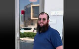 Zvi Kogan, a Chabad rabbi who was murdered in the UAE in November 2024. (Screenshot: @DUDIKEPLER via Reuters)