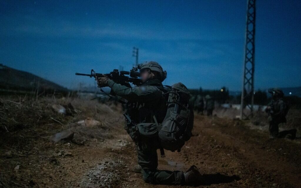 Troops of the IDF's 98th Division operate in southern Lebanon, in a handout image released by the IDF on November 19, 2024. (Israel Defense Forces)