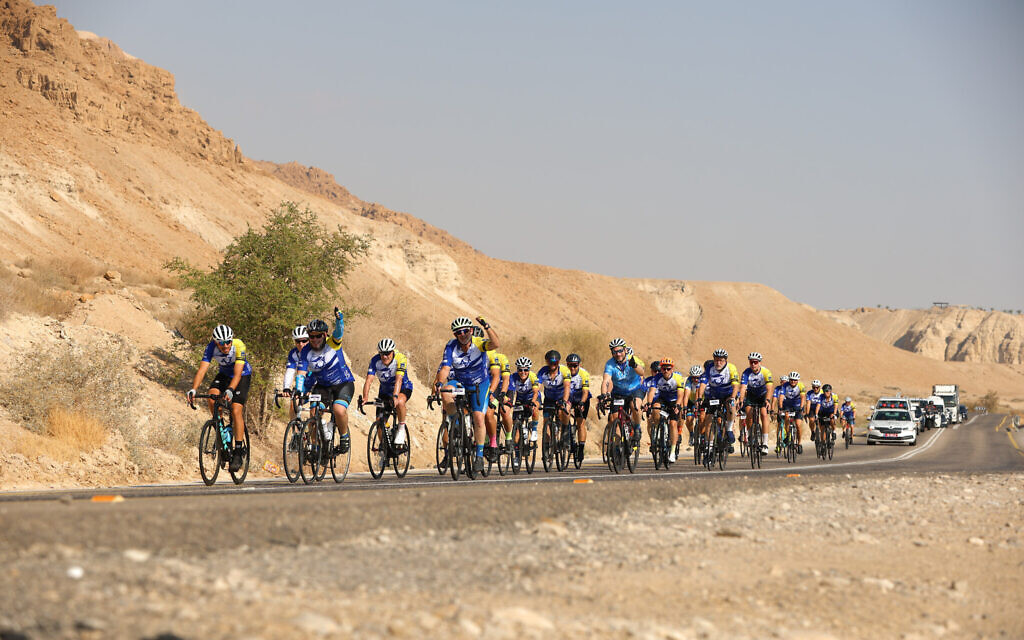 Participants in the 2024 Wheels of Love charity bicycle ride. (courtesy ALYN Hospital)