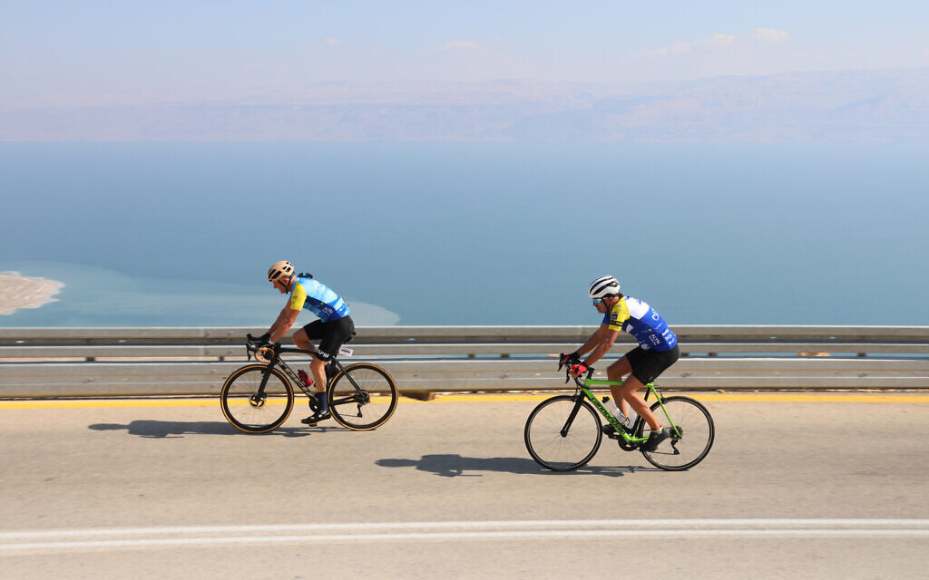 Participants in the 2024 Wheels of Love charity bicycle ride. (courtesy ALYN Hospital)