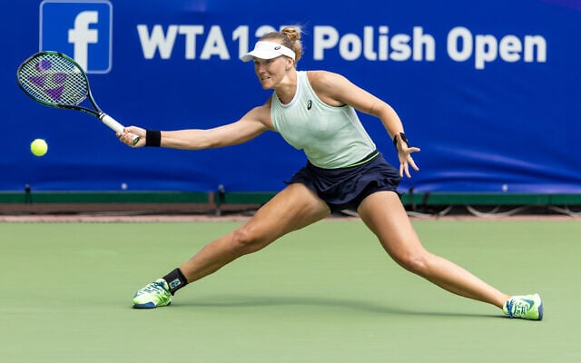 Lina Glushko during WTA 125 Polish Open 2024 tennis tournament in Warsaw, Poland on 25 July, 2024. (Foto Olimpik/NurPhoto via Reuters)