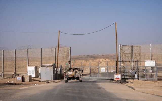 The border fence with the Gaza Strip, outside the Netzarim Corridor of central Gaza, December 26, 2024. (Emanuel Fabian/ Times of Israel) The border fence with the Gaza Strip, outside the Netzarim Corridor of central Gaza, December 26, 2024. (Emanuel Fabian/ Times of Israel)