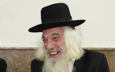 Undated photo of then-Ponevezh Yeshiva (Ponevitch) head Rabbi Asher Deutsch. (Yaakov Naumi/Flash90)