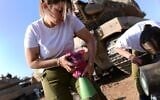 Soldiers prepare munitions at a staging area in southern Israel near the border with Gaza. January 1, 2024. (Tomer Neuberg/FLASH90)