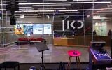 The broadcast studio of Kan, the Israeli Public Broadcasting Corporation, in Jerusalem, January 31, 2023. (Olivier Fitoussi/Flash90)