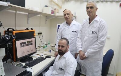 Tel Aviv University researchers decode the mechanism of a rare neurological disease. From left to right, PhD student Eyal Paz, Prof. Abdussalem Azem and Prof. Uri Ashery. (Courtesy, Tel Aviv University)