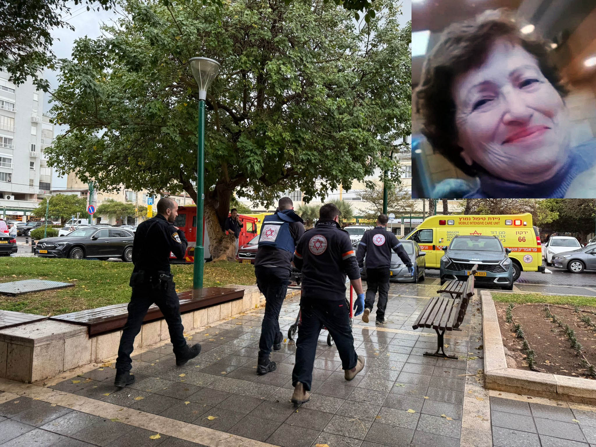 NextImg:83-year-old woman killed in Herzliya terror stabbing; attacker is ex-Shin Bet informant