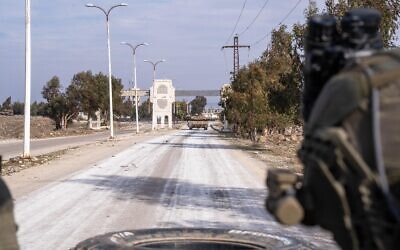 The IDF's Paratroopers Brigade is seen entering Syria, in a handout photo issued by the military on December 9, 2024. (Israel Defense Forces)