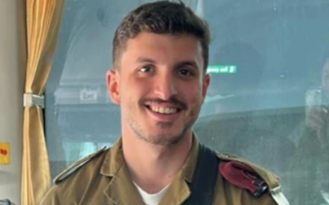 Staff Sgt. Josef Itamar Bruchim who was killed by a Hamas rocket in Sderot on October 8, 2023. (Courtesy)