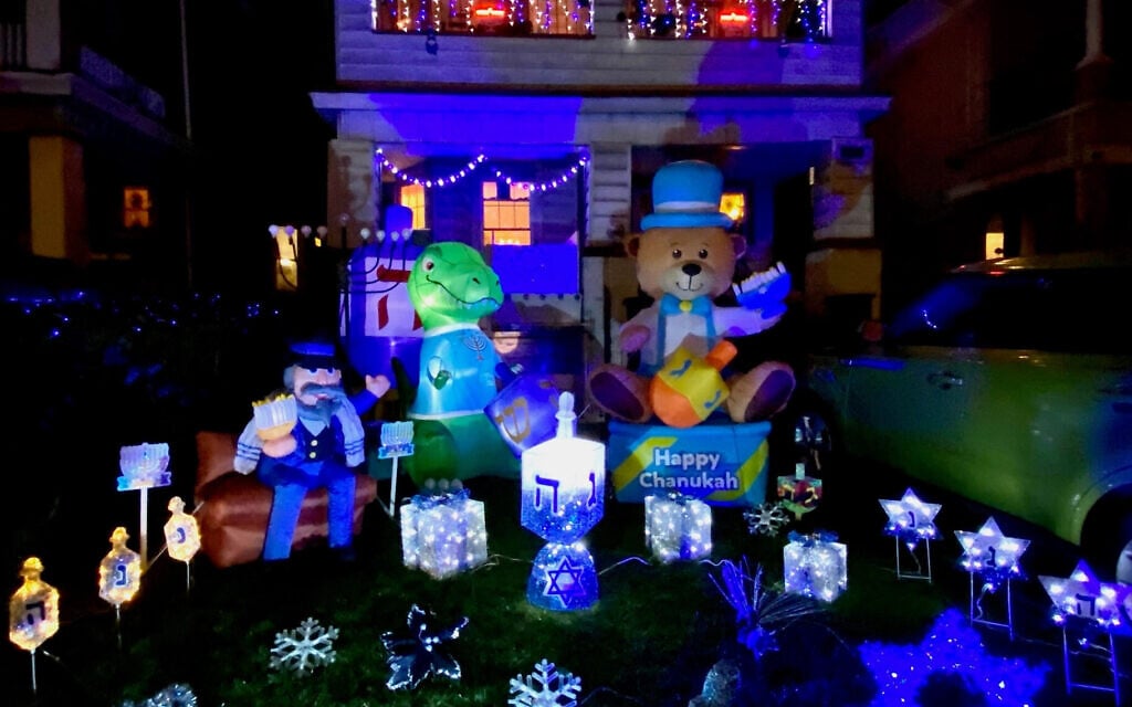 The Hanukkah House in Midwood, Brooklyn, is an annual tradition. (Courtesy)