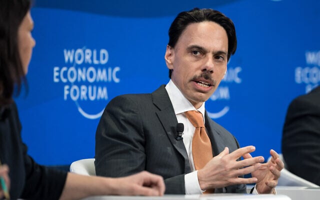 Saudi Arabia Foreign Minister Prince Faisal bin Farhan Al-Saud attends a session during the World Economic Forum (WEF) annual meeting in Davos, January 21, 2025 (Fabrice COFFRINI / AFP)