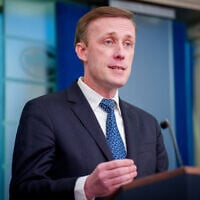 US National Security Advisor Jake Sullivan speaks during a news conference in the Brady Press Briefing Room at the White House on January 13, 2025 in Washington, DC.  (Andrew Harnik/Getty Images/AFP)