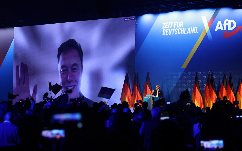 Germany’s far-right AfD party, shunned by Berlin, basks in Elon Musk’s spotlight