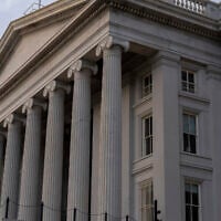 The US Department of the Treasury building is seen in Washington, December 7, 2024. (AP Photo/Jose Luis Magana)