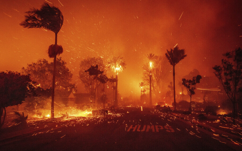 US anti-Israel activists blame Israel for Los Angeles wildfire crisis