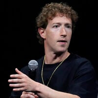 Mark Zuckerberg, chief executive officer of Meta, during an appearance at SIGGRAPH 2024, July 29, 2024, in the Colorado Convention Center in downtown Denver, Colorado. (AP Photo/ David Zalubowski/ File)