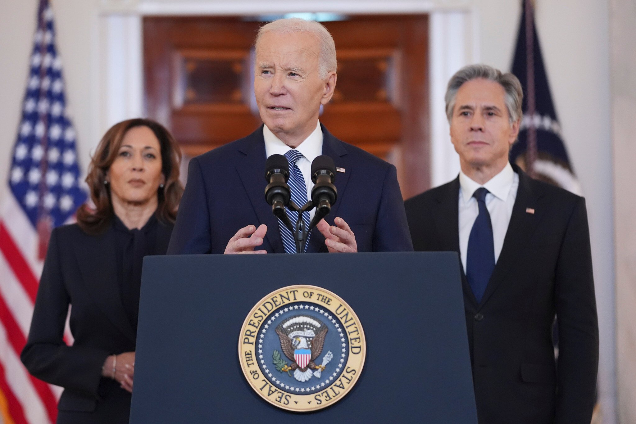 Biden: US-backed pressure on Iranian axis helped secure hostage deal, end of Gaza war