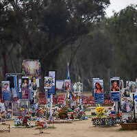 At the Nova rave site in Re'im on January 16, 2025. (Photo by Chaim Goldberg/Flash90)
