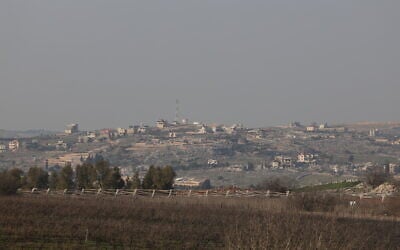 The northern Israeli border with Lebanon. January 27, 2025. (David Cohen/Flash90)