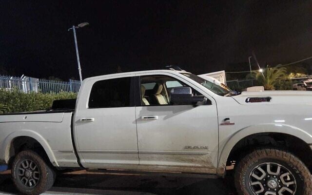 A vehicle used by two Israelis to try and drive into Syria on January 4, 2025 (Israel Police) A vehicle used by two Israelis to try and drive into Syria on January 4, 2025 (Israel Police)