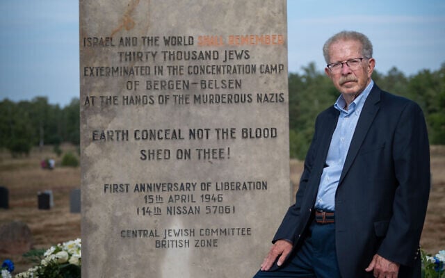 Menachem Rosensaft at the Bergen-Belsen former Nazi camp in September 2022. (Shahar Azran/WJZ)