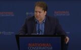 Darren Beattie speaks at the National Conservatism conference in Miami on September 12, 2022. (YouTube screenshot, used in accordance with Clause 27a of the Copyright Law)
