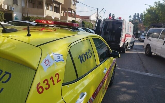 Scene of a fatal shooting that claimed one victim in Lod on February 17, 2025. (Magen David Adom)