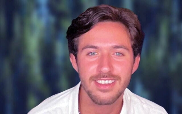 Omer Shem Tov, taken captive in Gaza by Hamas terrorists on October 7, as they assaulted the Supernova desert rave. (Courtesy)