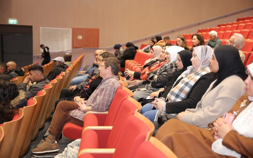 At the Rahat Film Festival, February 17, 2025. (courtesy)
